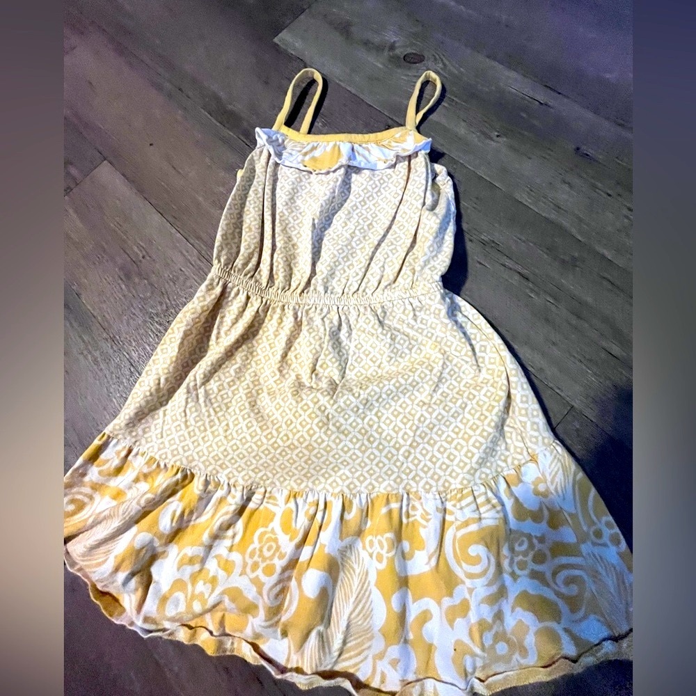 Girls yellow sun dress. Size 10